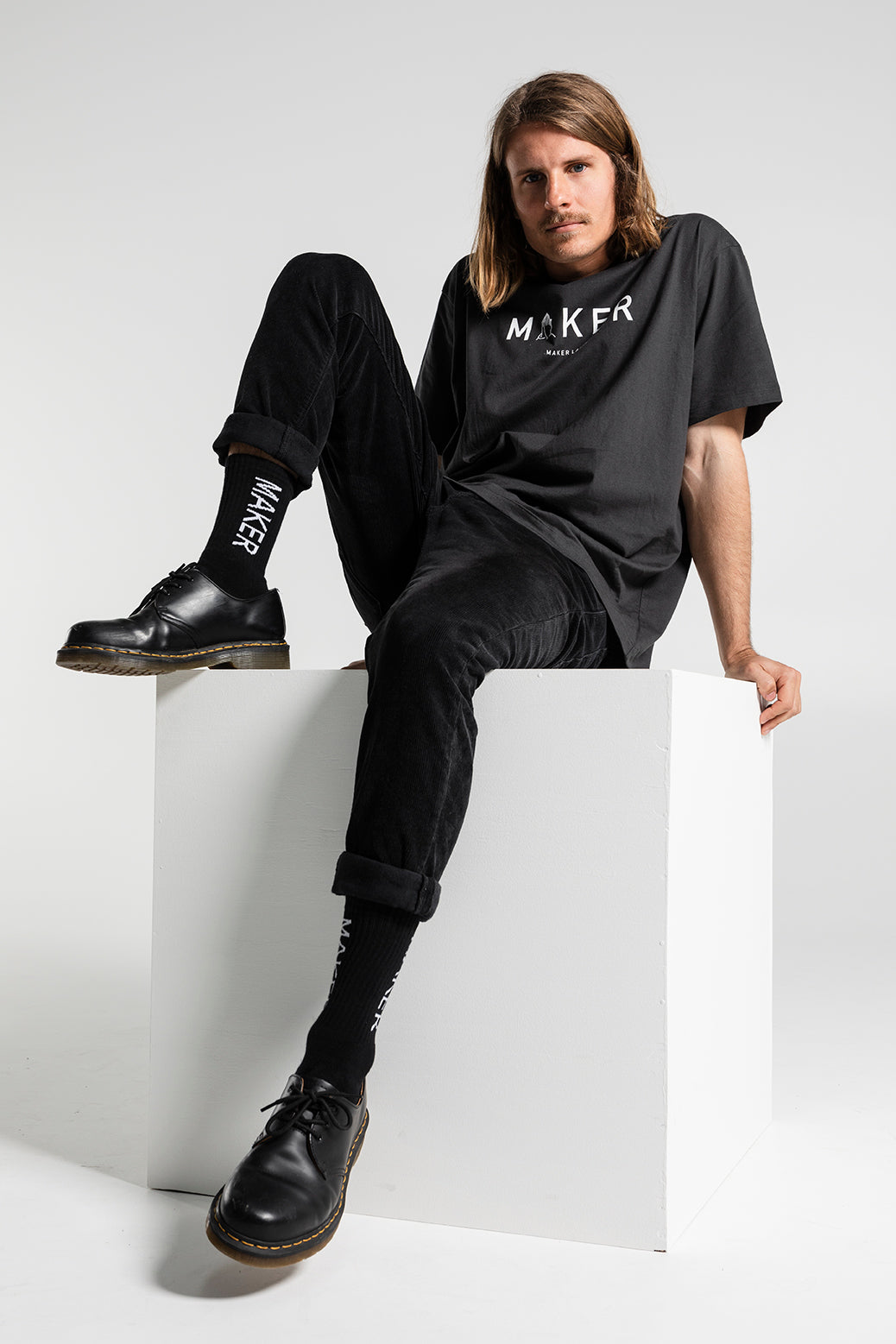 MAKER Originals t-shirt in charcoal grey